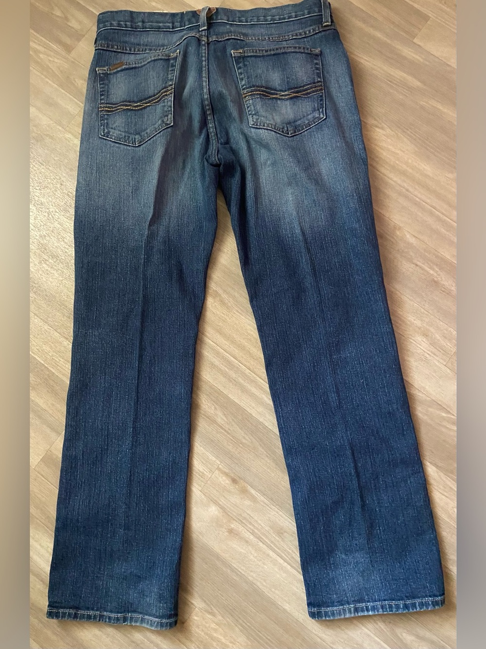 Ariat M5 Straight Fit Blue Stretch Denim Jeans 5-Pocket Men's 34x32